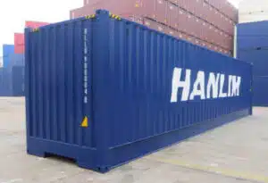 40ft shipping container opens from rear and side