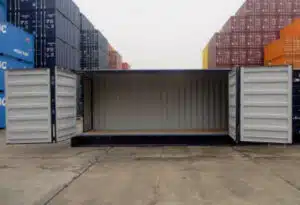 40ft shipping container opens from rear and side