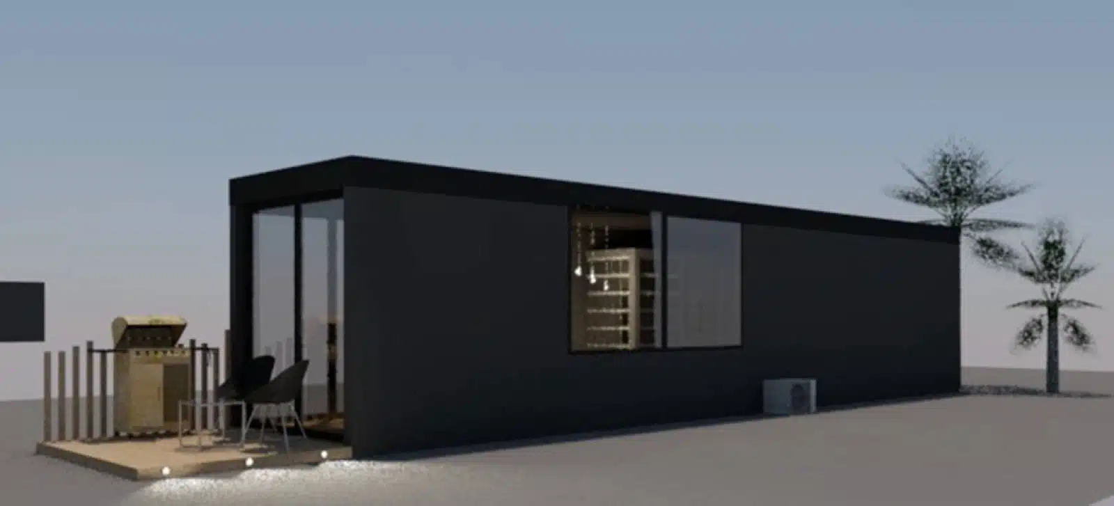 Permanent modern residential container home