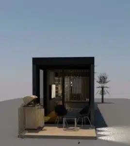 Permanent modern residential container home