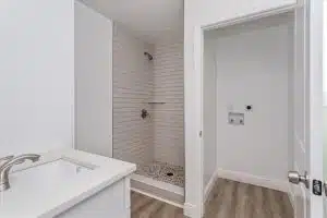 Stylish container home with back views