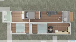 Container homes double unit